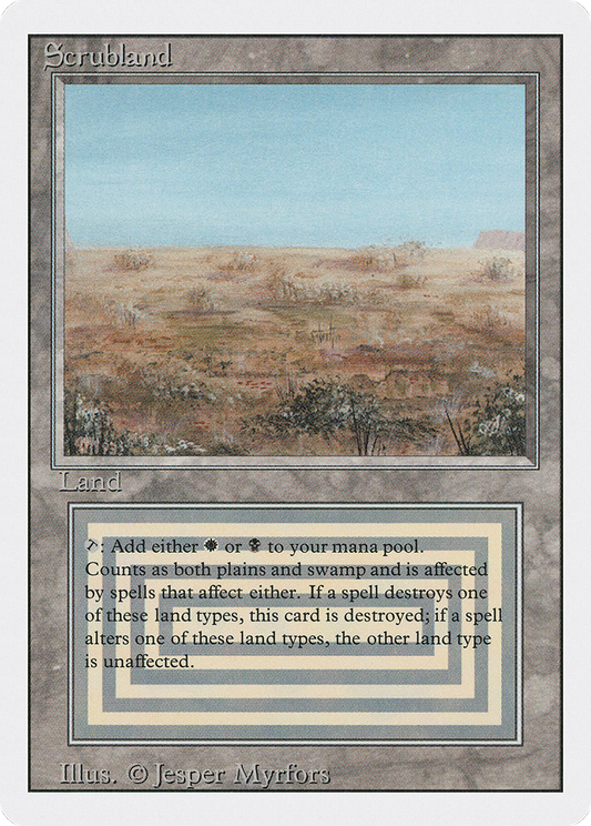 MTG PROXY Scrubland