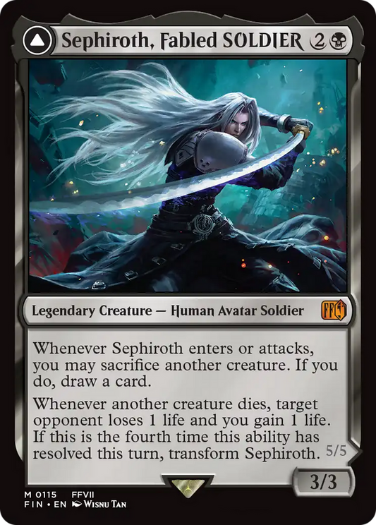 MTG PROXY Sephiroth, Fabled SOLDIER