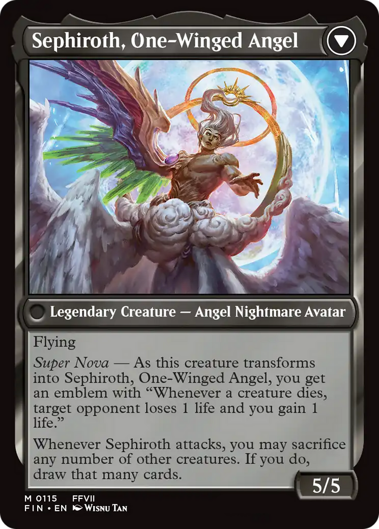 MTG PROXY Sephiroth, Fabled SOLDIER