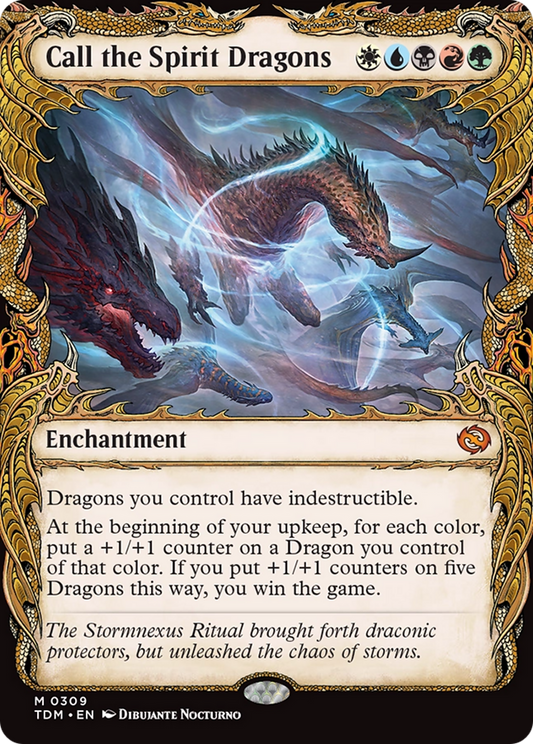 MTG PROXY Call the Spirit Dragons