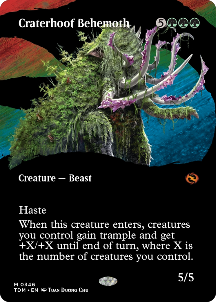 MTG PROXY Craterhoof Behemoth
