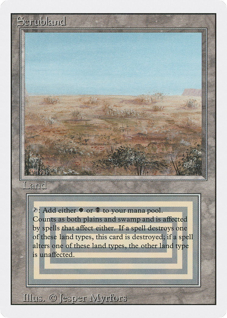 MTG PROXY Scrubland