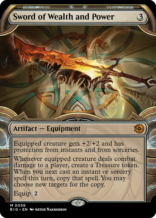 MTG PROXY Sword of Wealth and Power